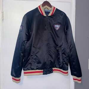 Scotch & Soda Black and Red Bomber Jacket Size XL
